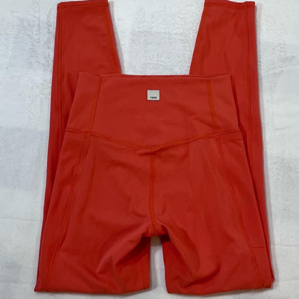 Vuori Pants & Jumpsuits Vuori Studio Pocket Leggings In Grapefruit